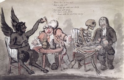 Il dottore e i suoi amici, inciso da Issac Cruikshank c.1798 da George Moutard Woodward